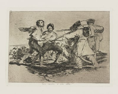 Nedeniyle? onsuz. (Doğru veya Yanlış.), pl. Savaşın Felaketleri serisinden 2 by Francisco de Goya
