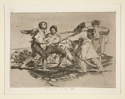 Nedeniyle? onsuz (Doğru veya Yanlış), pl. Savaşın Felaketleri serisinden 2 by Francisco de Goya