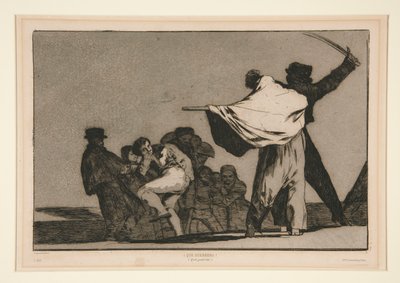 Farklı conocido (İyi Bilinen Delilik), Los atasözü serisinden numarasız plaka by Francisco de Goya