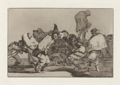 Alegrias antrojo, que ma?ana seras ash (Sevin, Karnaval, Yarın Kül Olacaksın) olarak da bilinen Disparate de carnaval (Carnival Folly), Los disparates (Los atasözü) serisinden by Francisco de Goya
