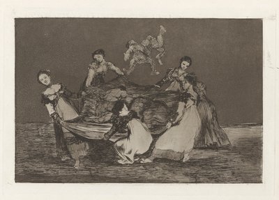 Los absurdities (Los atasözü) dizisinden Ölü Eşekten Daha Ağır olarak da bilinen Feminine Folly by Francisco de Goya
