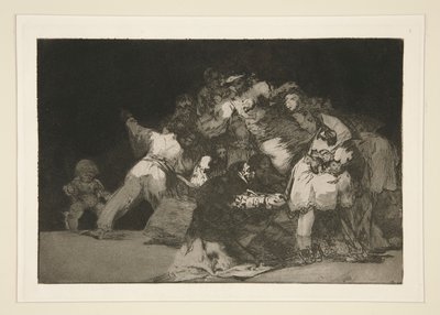 Farklı genel (Genel Folly), pl. Los atasözleri serisinden 9 by Francisco de Goya