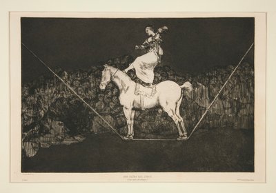 Farklı dakik (Punctual Folly), Los atasözü serisinden numarasız plaka by Francisco de Goya