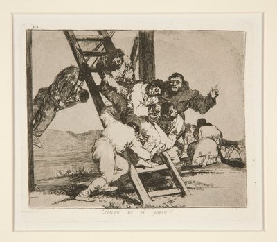 Adım zor! (Öğe by Francisco de Goya
