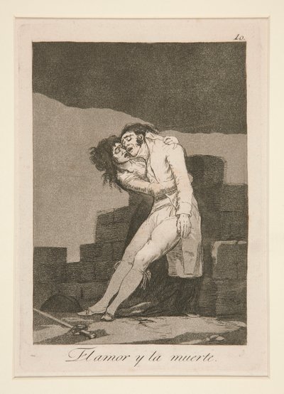 Aşk ve Ölüm (Aşk ve Ölüm), pl. Kaprisler dizisinden 10 by Francisco de Goya
