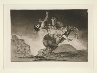 Yırtıcı at (At Kaçıran), pl. Atasözleri dizisinden 10 by Francisco de Goya
