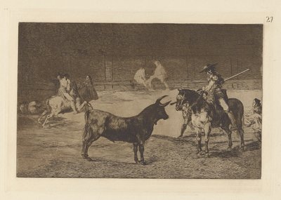 Ünlü Fernando del Toro, barilarguero, zorlama ? la Fiera con su garrocha (Ünlü Picador, Fernando del Toro, Pique ile Vahşi Canavarı Çiziyor), La tauromaquia