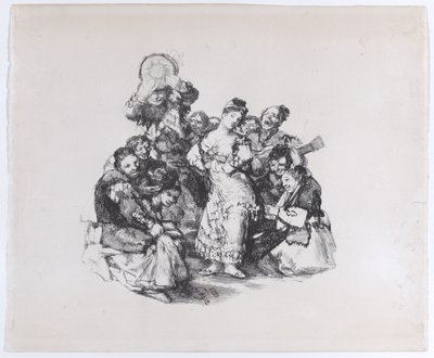 El vito Endülüs dansı, yak. 1825-1826., yakl. 1825-1826. by Francisco de Goya