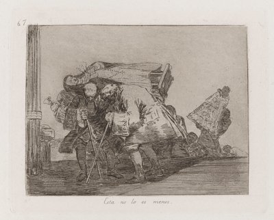 Bu Daha Az Değil, Savaşın Felaketlerinden Levha 67 by Francisco de Goya