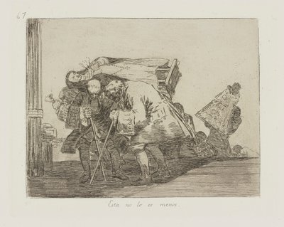 Bu daha az değil. (Bu Daha Az Değildir), pl. Savaşın Felaketleri dizisinden 67 by Francisco de Goya