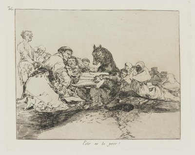 Bu en kötüsü! (Bu En Kötüsüdür!), pl. Savaşın Felaketleri dizisinden 74 by Francisco de Goya