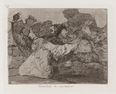 Şarlatanlar uzak?ndula by Francisco de Goya