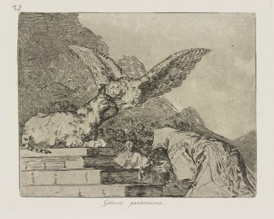 Gatesk pandomim. (Kedi Pandomim.), pl. Savaşın Felaketleri dizisinden 73 by Francisco de Goya