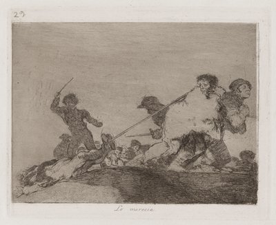 Hak Etti, Savaşın Felaketlerinden Levha 29 by Francisco de Goya