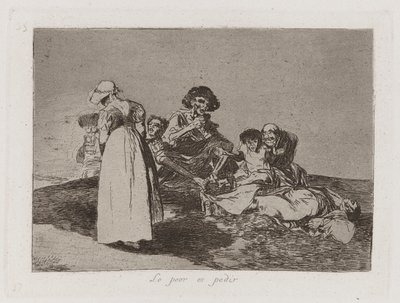 En Kötüsü Yalvarmak (En Kötüsü Yalvarmak), Savaşın Felaketlerinden Levha 55 by Francisco de Goya