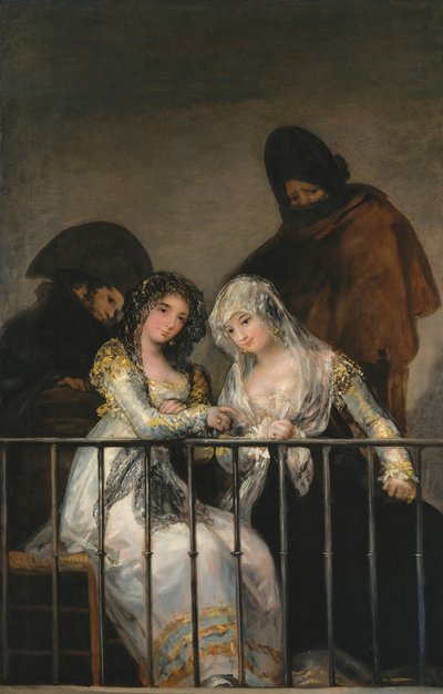 Balkondaki Majas, yak. 1800-1810. by Francisco de Goya