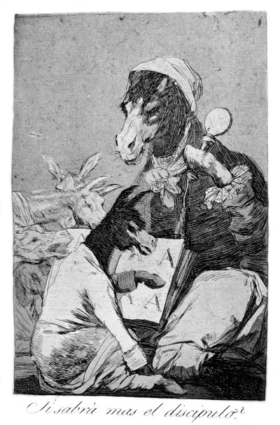 Öğrenci daha fazlasını bilmeyebilir, 1799 by Francisco de Goya