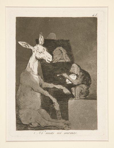 Ne Daha Fazla Ne Daha Az (Ne Daha Fazla Ne Daha Az), pl. The Whims dizisinden 41 by Francisco de Goya
