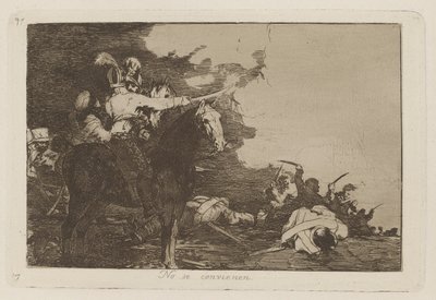 Anlaşmazlar, Savaşın Felaketlerinden Levha 17 by Francisco de Goya