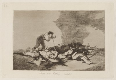 Bunun için doğdunuz (Bunun İçin Doğdunuz), pl. Savaşın Felaketleri serisinden 12 by Francisco de Goya