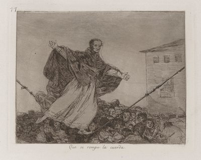Kordon Kırılsın, Savaşın Felaketlerinden Levha 77 by Francisco de Goya