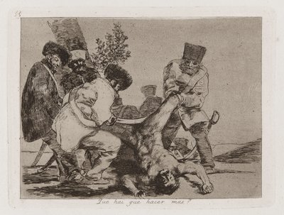 Daha fazlasını yapacak ne var? (Daha Ne Yapılabilir?), Savaşın Felaketlerinden Levha 33 by Francisco de Goya