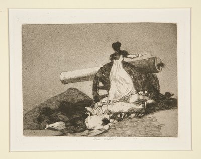 Ne değer! (Ne Cesaret!), pl. 7 Savaşın Felaketleri'nden by Francisco de Goya