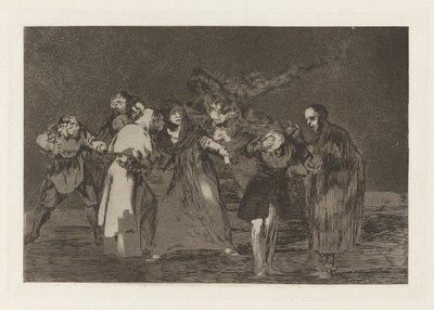 Los absurdities (Los atasözü) serisinden bıçak yaralarını iyileştirir ama kötü sözleri değil (Yaralar Aceleci Sözlerden Daha Hızlı İyileşir) by Francisco de Goya