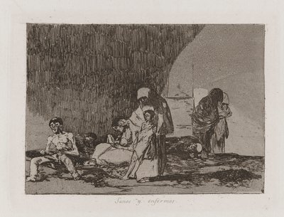 Sağlıklı ve Hasta, Savaşın Felaketlerinden 57. Levha by Francisco de Goya