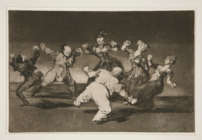 Si Marina bayl? [sic], tome lo que hall? (Eğer Marion Dans Edecekse, Sonuçları O Almalıdır), pl. Los atasözleri serisinden 12 by Francisco de Goya