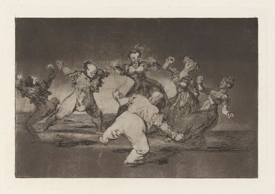 Si Marina bayl?, tome lo que hall? (Eğer Marion Dans Edecekse, Sonuçlarını Almalı), Los disparates dizisinden (Los atasözü) by Francisco de Goya