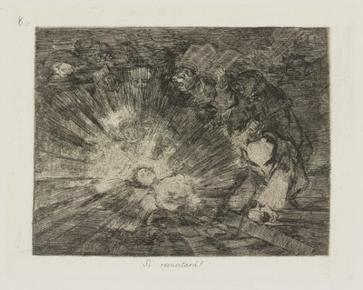 Resucitar mı?? (Yine Yükselecek mi?), pl. Los desastres de la guerra (Savaşın Felaketleri) dizisinden 80 by Francisco de Goya