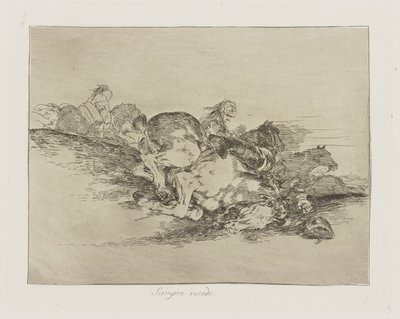 Her zaman olur. (Her Zaman Olur.), pl. Savaşın Felaketleri serisinden 8 by Francisco de Goya