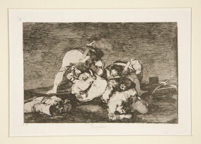 Ne (Ne de [Bunları] Ya), pl. Savaşın Felaketleri dizisinden 10 by Francisco de Goya