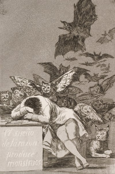 Aklın uykusu canavarlar üretir (No. 43), Los Caprichos