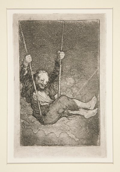 Salıncakta Yaşlı Adam by Francisco de Goya