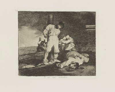Hayır hai çare. (Ve orada by Francisco de Goya