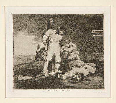 Y no hai [sic] remedio (Ve Orada by Francisco de Goya