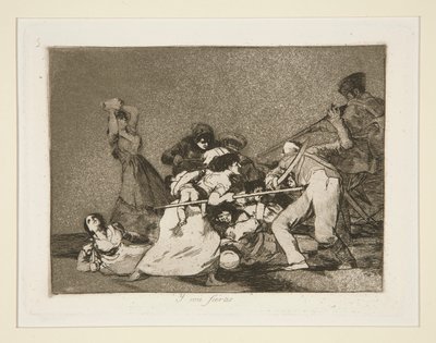 Y son fieras (Ve Vahşi Canavarlar Gibidirler), pl. Los desastres de la guerra