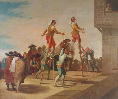 Ayaklıklar (Los Zancos). 1791-92 by Francisco de Goya