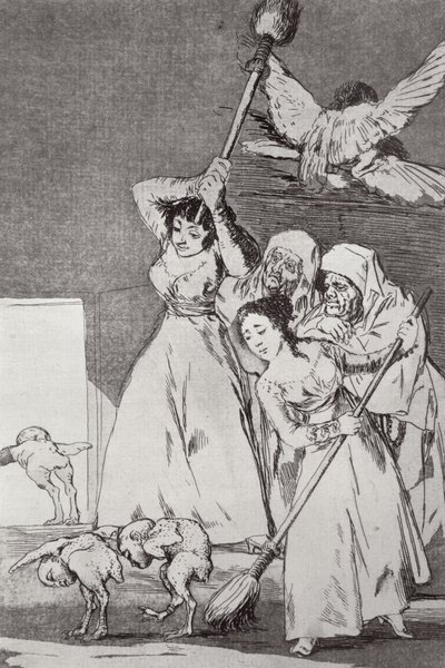 193-0082120 İşte gidiyorlar, koparıldılar, 'Los caprichos'un 20 numaralı plakası, pub. 1799 (aşındırma) by Francisco Jose de Goya y Lucientes