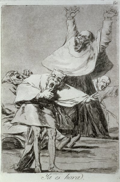 193-0082180 Zaman geldi, 'Los caprichos'un 80 numaralı plakası by Francisco Jose de Goya y Lucientes