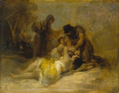 Bir Kadına Saldırı by Francisco Jose de Goya y Lucientes