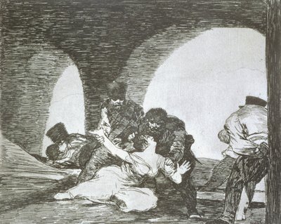 Var olmak acı, 'Savaşın Felaketleri'nin 13. levhası by Francisco Jose de Goya y Lucientes