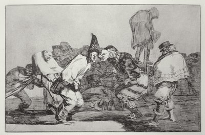 Karnaval fantezisi, 'Atasözleri'nin 14. levhası by Francisco Jose de Goya y Lucientes