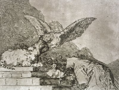 Kedi pandomimi, 'Savaşın Felaketleri'nin 73. levhası by Francisco Jose de Goya y Lucientes