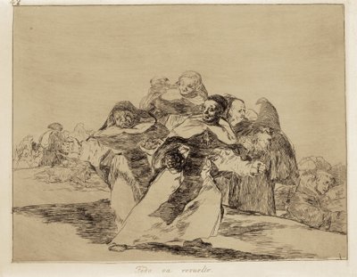 GOYA Y LUCIENTES, Francisco de (1746-1828). Her şey alt üst. 1810-1820. (17,6 x 22,2 cm). "Savaşın Felaketleri"nin 42. Levhası. gravür İSPANYA. MADRİD (ÖZERK TOPLULUK). Madrid. Prado Müzesi by Francisco Jose de Goya y Lucientes