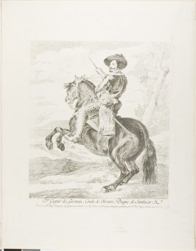 Gaspar de Guzman, Olivares Kontu Dükü by Francisco Jose de Goya y Lucientes