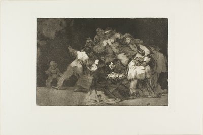 General Folly, Atasözleri'nden dokuzuncu tabak by Francisco Jose de Goya y Lucientes