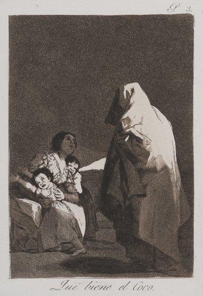 İşte Öcü Adam geliyor by Francisco de Goya